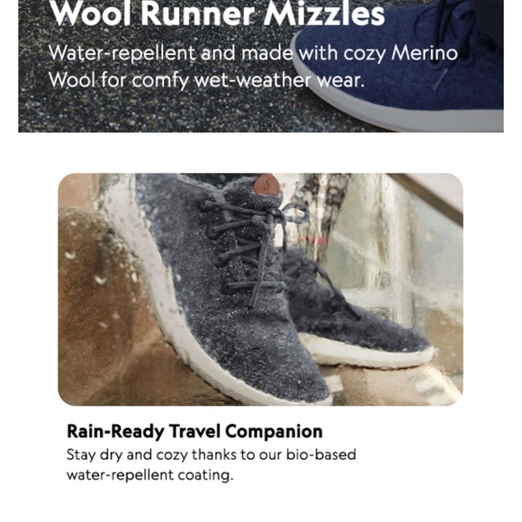 Allbirds women’s Wool Runner-Up Mizzle Light Gray high top shoes NIB - Picture 11 of 11